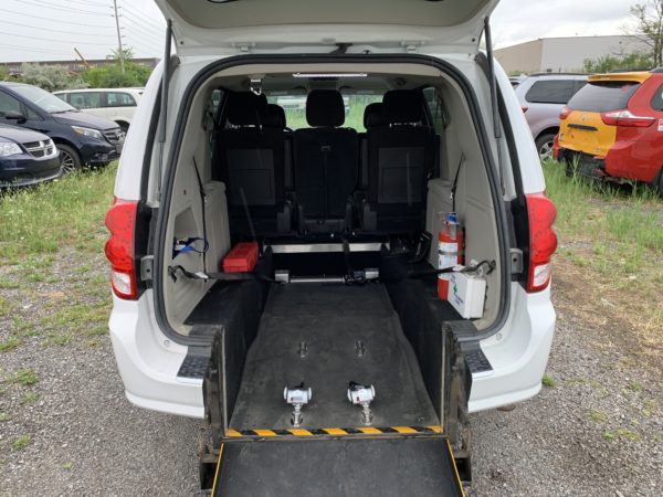 Interior rear wheelchair space of 2015 Dodge Grand Caravan SXT